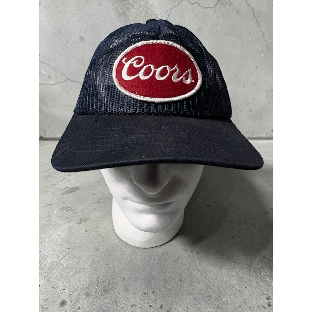 Coors Huckberry Banquet Navy Mesh Adjustable Trucker Hat One Size